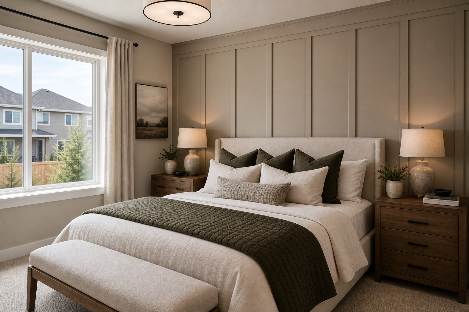 Painted board and batten wall inspiration