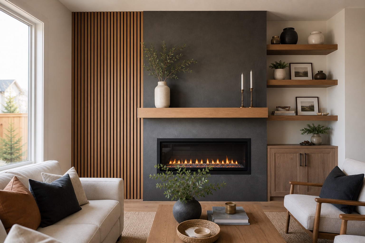 Fireplace feature wall inspiration