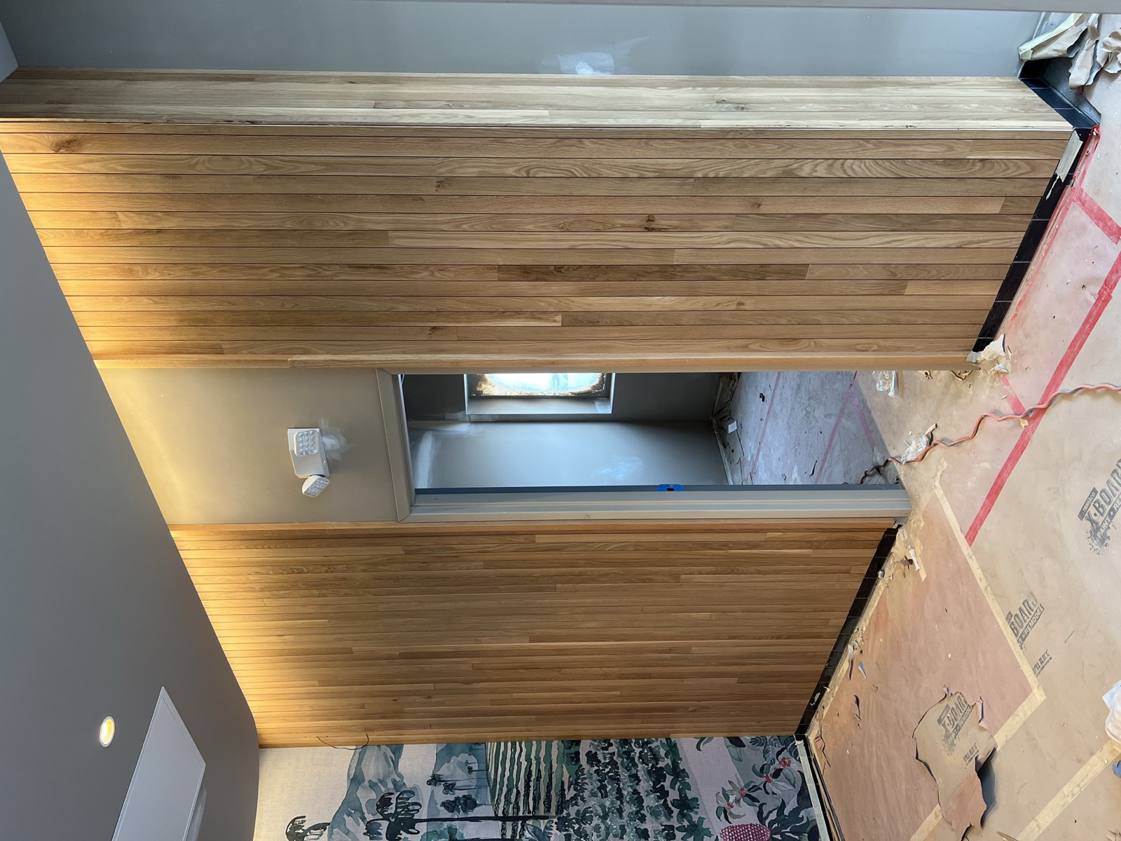Modern wood slat wall project